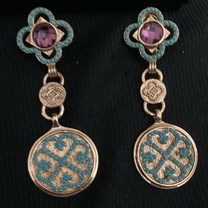 Amethyst stone dangling earrings